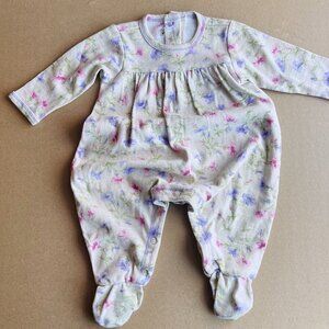 Baby Lulu Floral Romper / Sleeper – Baby Girl 6M (Gently Worn) 🌸✨